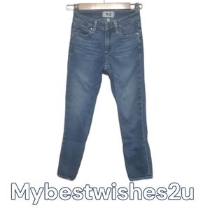 PAIGE JEANS Women's size 23 Size 00 Blue Jeans Skyline Skinny Crop